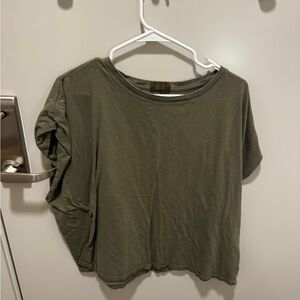 nuuds Olive Green Short Sleeve Crewneck Tee